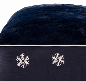 Halo Snowflakes Rectangular Dog Bed