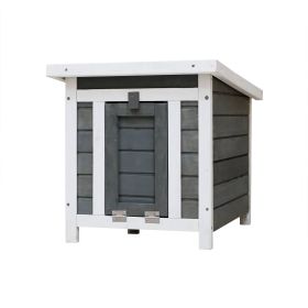 Weatherproof Wooden Outdoor Rabbit Hutch Lockable Door Openable Top For Small Animals