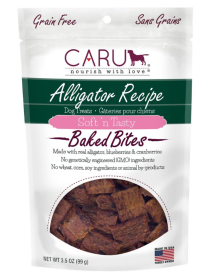 CARU Soft 'n Tasty Alligator Recipe Bites for Dogs