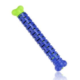 Durable TPR Dog Toothbrush Chew Toy with Treat Dispenser