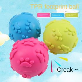 3pcs Dog Toy Set - Footprint Sounding Toy Balls (6cm, TPR Rubber)