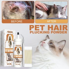 Pet Ear Hair Plucking and Cleaning Powder – Earwax & Ear Mite Care