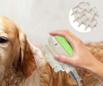 Dog Pet Shower Sprayer Scrubber - 3-in-1 Bathing & Massaging Tool