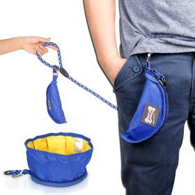 Portable Dog Water Bowl with Clip-On Travel Pouch