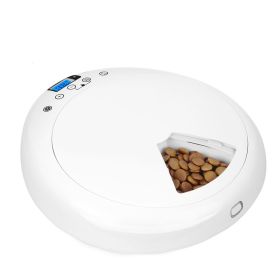 Automatic Pet Feeder with Digital Timer - 6 Meal Portion Dispenser for Wet and Dry Foods