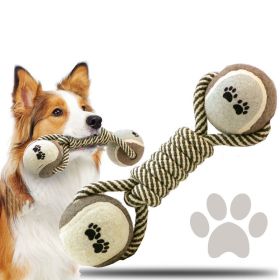 Durable Braided Rope Dog Toy for Aggressive Chewers - 13.8" Length