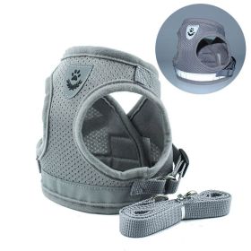 Adjustable Reflective Pet Harness and Leash Set - Soft Mesh Escape-Proof Design