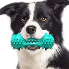 Dog Dental Chew Toy with Serrated Teeth Cleaner - Blue