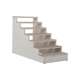 7-Tier Portable Pet Stair with Non-Slip Felt Pad