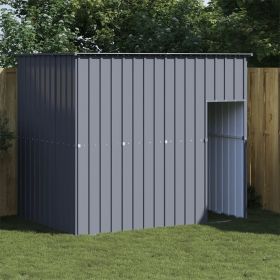 Dog House with Roof - Anthracite Galvanized Steel (84.3" x 60.2" x 71.3")