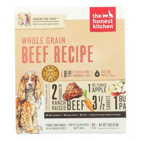 The Honest Kitchen Whole Grain Beef Dog Food – Case of 6 (2 lb. Boxes)