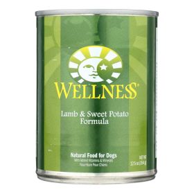 Wellness Lamb and Sweet Potato Dog Food – Case of 12 (12.5 oz Cans)