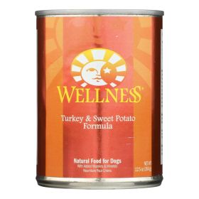 Wellness Turkey & Sweet Potato Dog Food (12.5 oz, Case of 12) – Natural Wet Dog Food