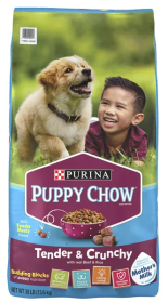 Purina Puppy Chow Tender & Crunchy Dry Puppy Food with Real Beef