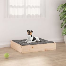 Solid Wood Pine Dog Bed - 20.3"x17.3"x3.5"