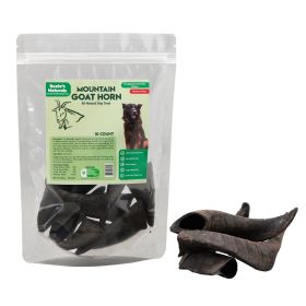 Mountain Goat Horn Chews for Dogs - 10 Count (10 oz)