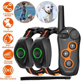 Rechargeable Dog Training Collar with Remote - Shock, Vibration, and Beep Modes