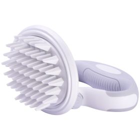 Pet Life 'Gyrater' Travel Silicone Massage Grooming Brush