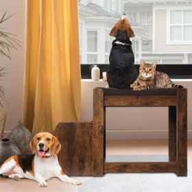 Multi-Level Pet Bunk Bed with Removable Step for Dogs and Cats