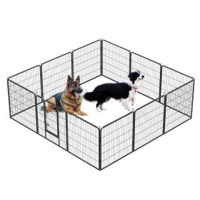 Heavy Duty 12-Panel Dog Playpen – 32" Foldable Outdoor/Indoor Fence for Large, Medium, and Small Dogs