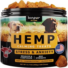 Natural Hemp Calming Dog Treats for Stress & Anxiety Support