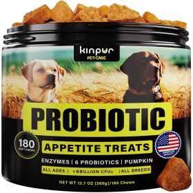 Probiotic Appetite Treats for Dogs - Enzymes & Pumpkin Support