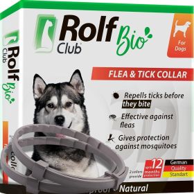 Natural Flea Tick Collar for Dogs - 6 Months Control Essential Oil Repellent (1 Pack, 2 Count)