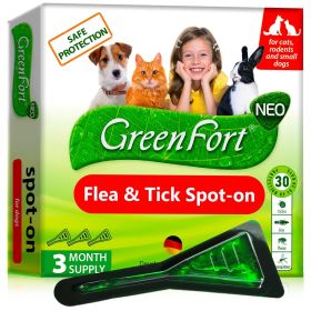 Natural Flea & Tick Prevention – Topical Drops for Dogs, Puppies & Small Pets