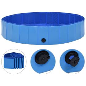 Foldable Dog Swimming Pool (63"x11.8") – Durable PVC Pet Pool for Indoor & Outdoor Use