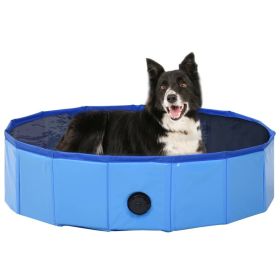 Foldable Dog Swimming Pool (31.5"x7.9") – Durable PVC Pet Pool for Indoor & Outdoor Use