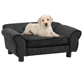 Dog Sofa Dark Gray - 28.3"x17.7"x11.8" Plush Pet Couch