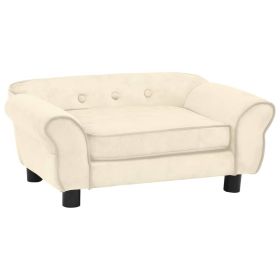 Cream Dog Sofa - Plush (28.3"x17.7"x11.8")