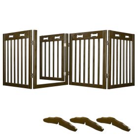 80"x24" Dog Gate - Adjustable Pet Barrier