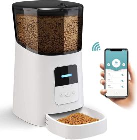 PUREVACY Automatic Cat Feeder with Timer, Portion Control & Voice Recorder - 4L Capacity