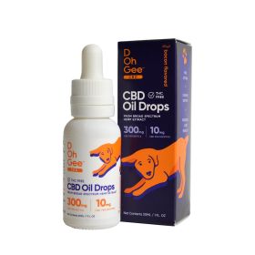 D Oh Gee CBD Dog Oil Drops – 300mg Bacon Flavor (THC Free, USA Grown)