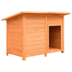 Wooden Dog Cage with Weather-Resistant Roof (47.2"x30.3"x33.9")