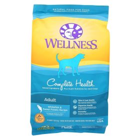 Wellness Complete Health Whitefish & Sweet Potato Dog Food (15 lb Bag)