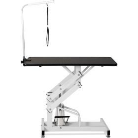 Hydraulic Dog Grooming Table with Z-Lift Base and Adjustable Arm