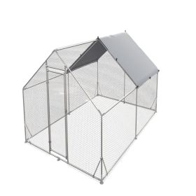 Large Metal Walk-In Pet Enclosure with Waterproof UV-Resistant Cover (13.1' L)