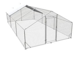 Large Metal Dog Habitat Cage with Waterproof Cover