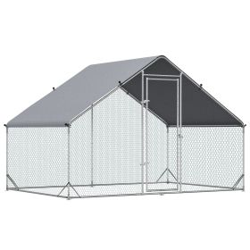 Metal Outdoor Pet Enclosure with Roof & Lockable Door (10' x 6.5' x 6.5")