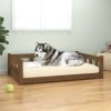 Dog Bed Honey Brown - Solid Wood Pine (41.5"x29.7"x11")