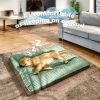 Removable & Washable Dog Mat - Soft Bed for Dogs Up to 33 lbs