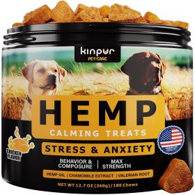 Hemp Calming Treats for Dogs - Stress & Anxiety Relief with Hemp