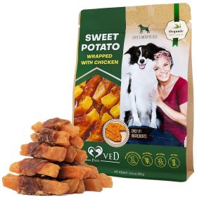 Sweet Potato Wrapped Chicken Dog Treats – Natural Grain-Free Chews for Training (Bulk)