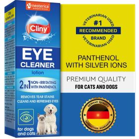 Dog Eye Wash Drops & Tear Stain Remover - Gentle Cleaner for Eye Care & Allergy Relief