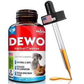 Liquid Herbal Dewormer for Dogs – Natural Broad Spectrum Treatment for Tapeworms & Roundworms