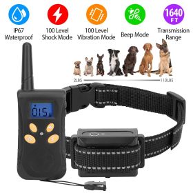 Dog Training Collar – IPX7 Waterproof, Rechargeable, 1640FT Remote Control, 3 Modes