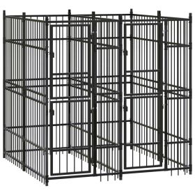 Outdoor Dog Kennel – Steel 39.7 ft² Secure and Spacious Pet Play Area