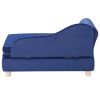 VEVOR Pet Sofa - Soft Velvety Dog Couch for Medium Dogs & Cats (Blue, 81 lbs Capacity)